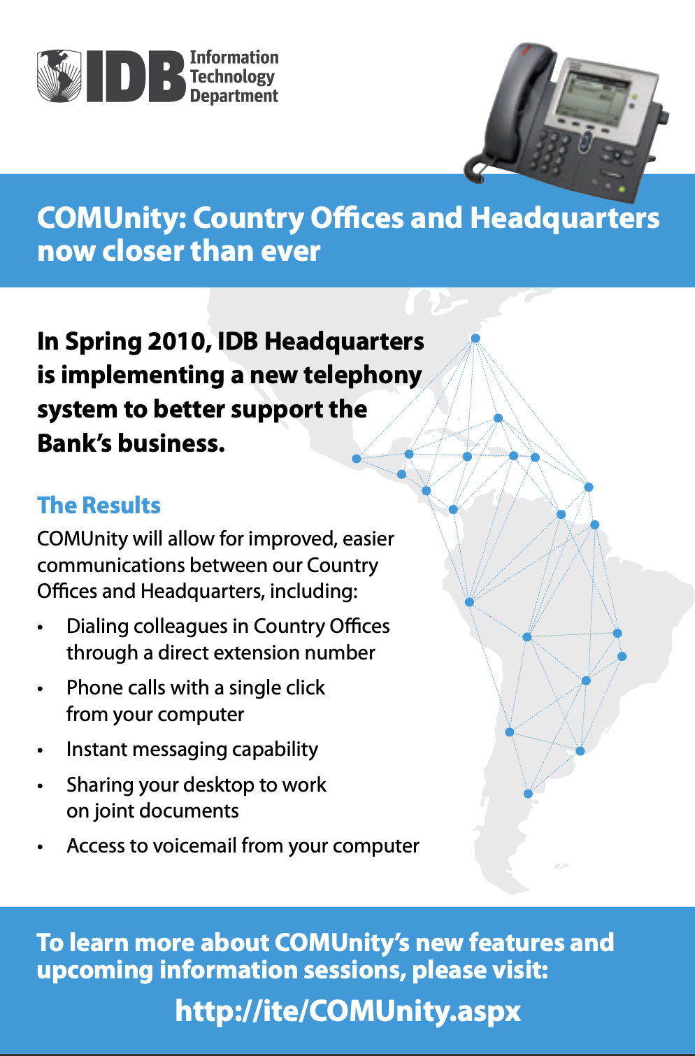 IDB COMUnity Poster